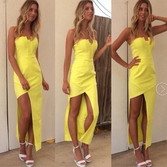 SEXY PURE COLOR TIGHT DRESS BA721DF on Luulla